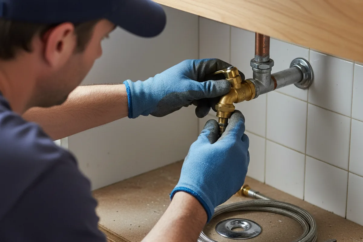 Shutoff valve and fitting work during Faucet and Fixture Repair in Redmond